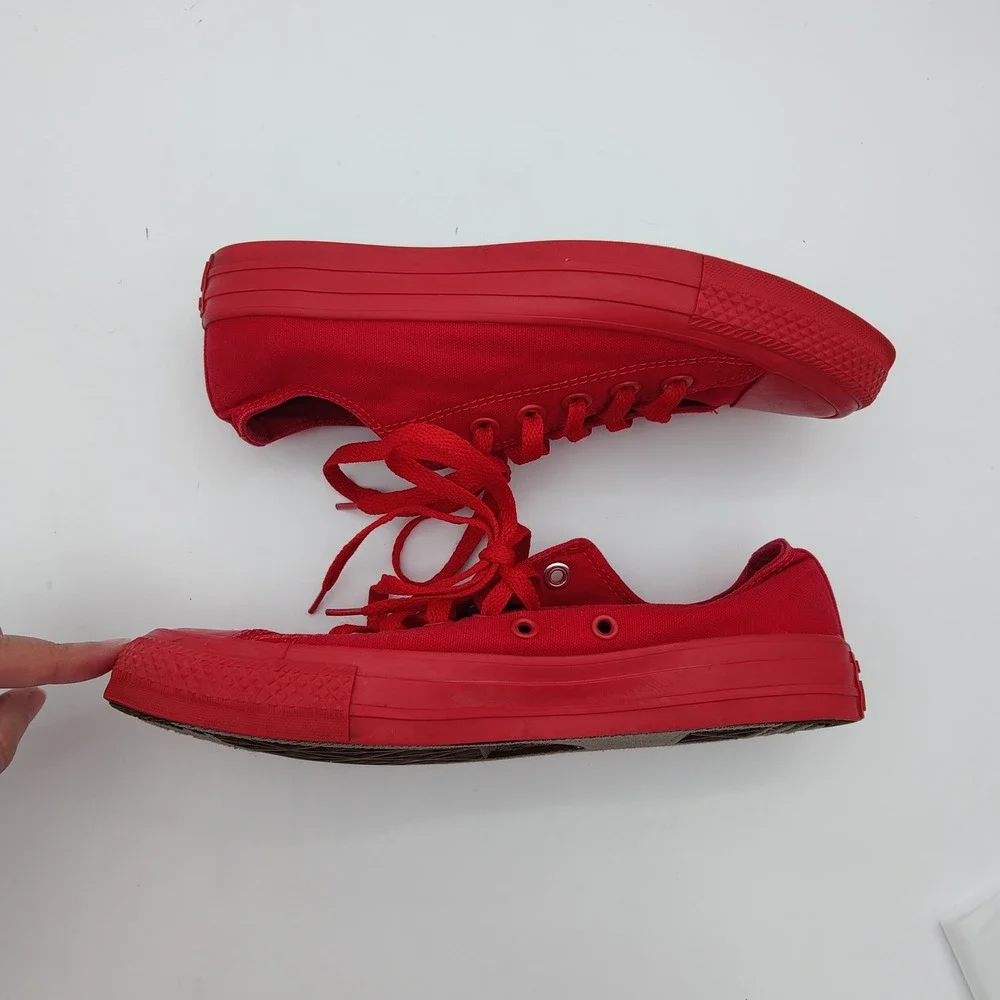 Converse Unisex Indie Retro Skater Bold Chuck Taylor All Star Low Top 7W/5M Red - Picture 3 of 16